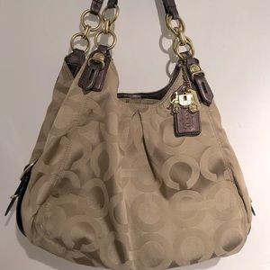 Coach Signature Jacquard Shoulder Bag